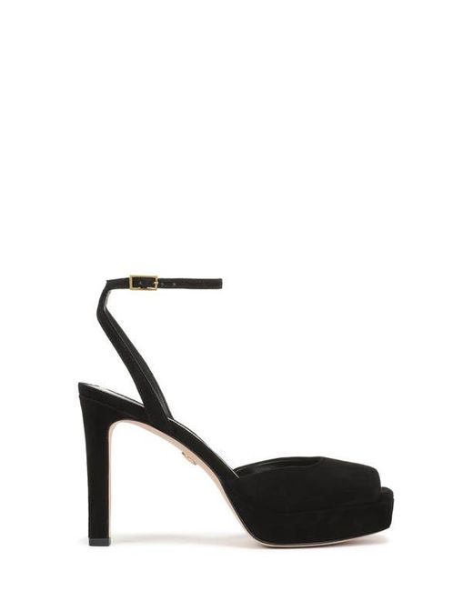 Veronica Beard Black Brianne Ankle Strap Platform Sandal
