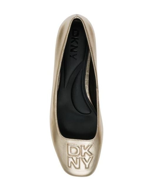 DKNY White Darianne Ballet Flat