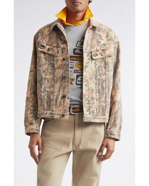 Phipps Brown Standard Cotton Stud Jacket for men
