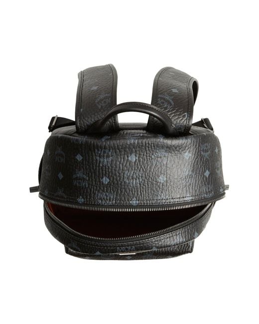 Mcm - Stark Medium Sea Turtle Visetos Leather Multifunction Bookbag Backpack