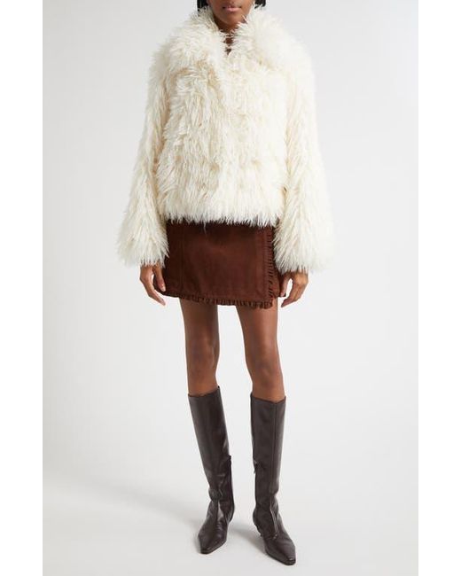 Cinq À Sept Natural Geraldine Faux Fur Coat