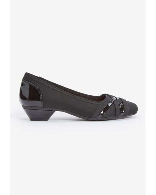 Comfortview Black The Quinlan Slip On Pump