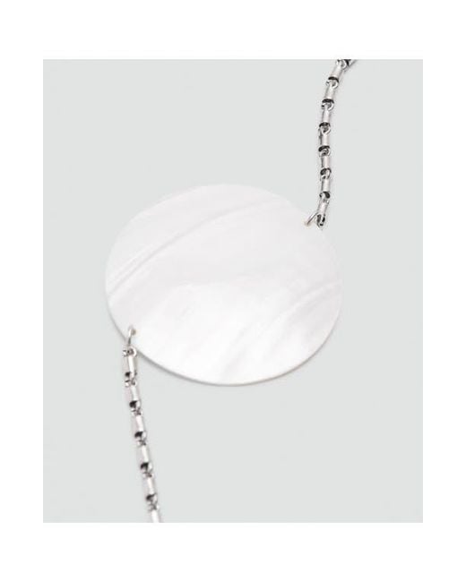 Mango Metallic Shell Detail Chain Belt