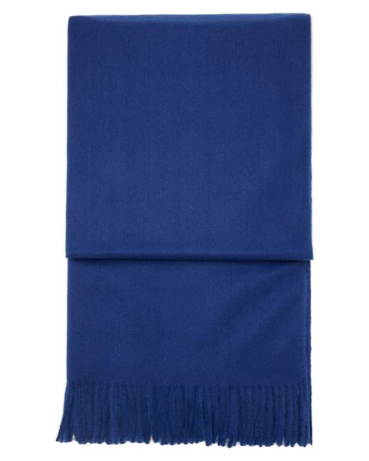 Mango Blue Fringe Scarf