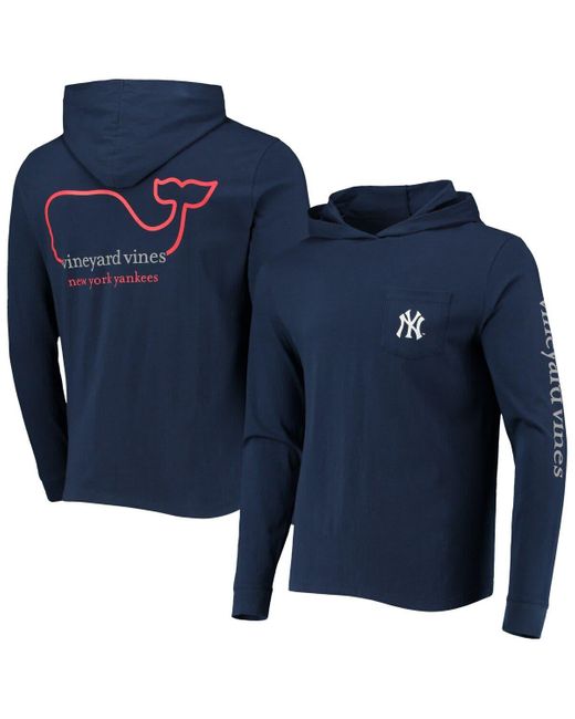 Vineyard Vines Blue New York Yankees Long Sleeve Hoodie T-shirt At Nordstrom for men