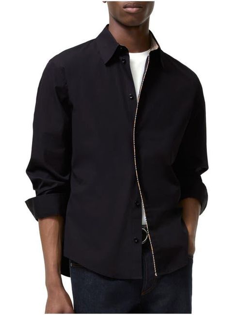 black burberry dress shirt Men's Designer Casual Button-Down Shirts 188cm/6ft 2in Burberry Classic Fit Check Piping