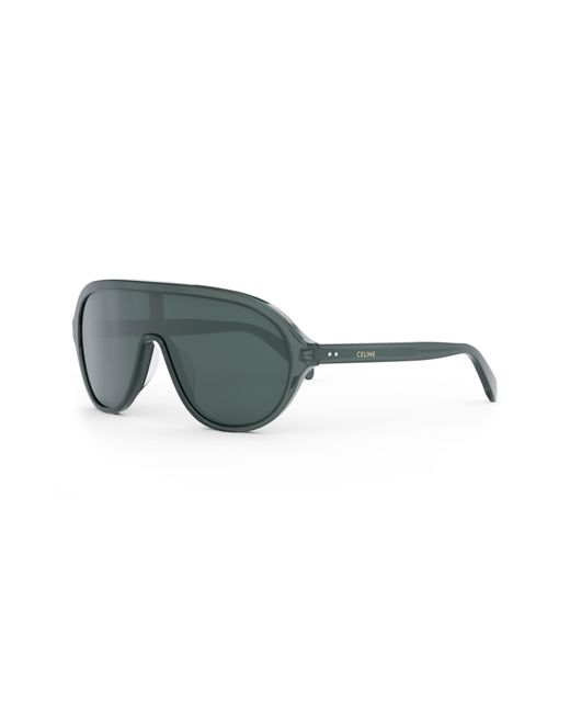 Celine Shield Sunglasses in Green | Lyst