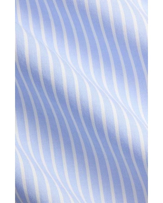 Polo Ralph Lauren Blue Classic Fit Stripe Stretch Cotton Button-Up Oxford Shirt for men