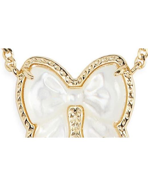 Kendra Scott Metallic Haley Bow Pendant Necklace