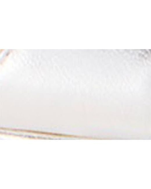 Stuart Weitzman White Nudist Platform Sandal