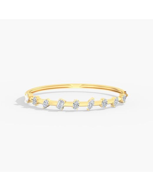 Everlee Metallic Spaced Multi-Shape Lab Diamond Bangle