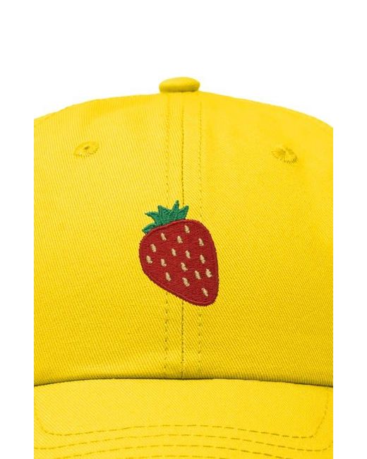 Alix Yellow Strawberry Hat
