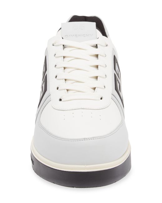 Givenchy White G4 Low Top Leather Sneaker for men