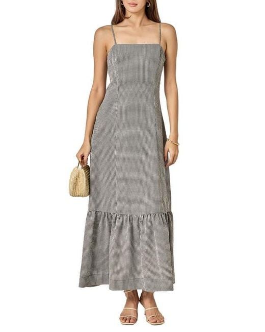 english factory gingham maxi dress English Factory