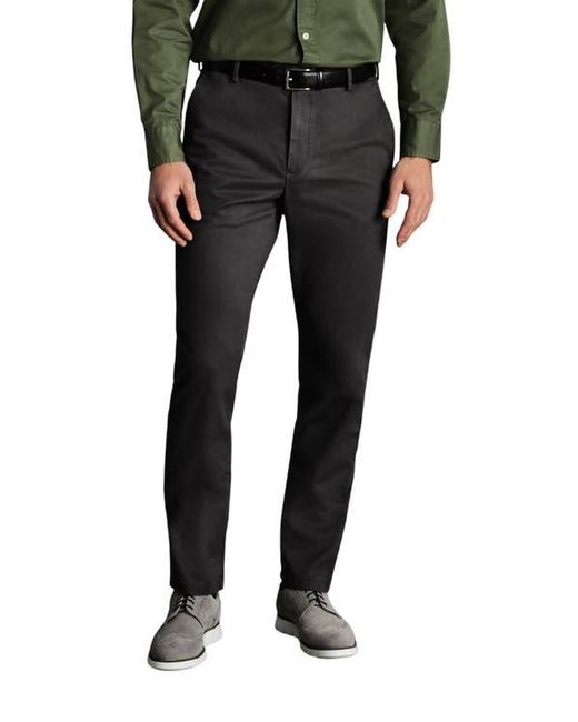 Charles Tyrwhitt Black Slim Fit Ultimate Non-Iron Chino for men
