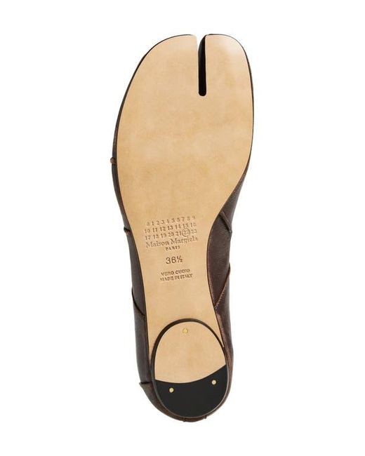Maison Margiela Brown Tabi Ballerina Flat