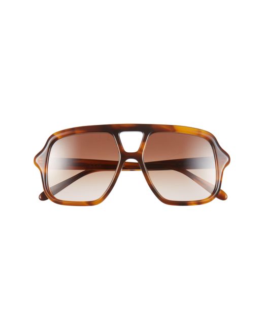Loewe Brown Slim Rectangular Sunglasses