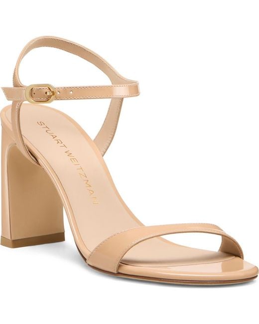 Stuart Weitzman Metallic Babette Ankle Strap Sandal