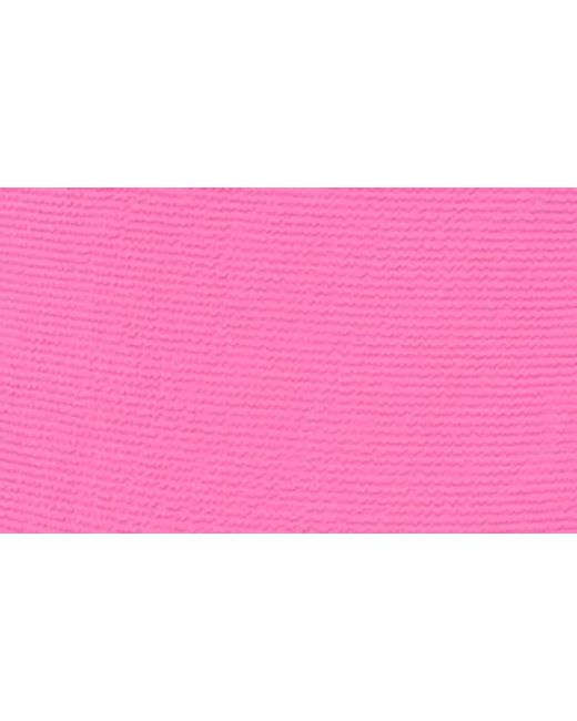 MILLY Pink Grace Solid Textured One-Piece Swimsuit