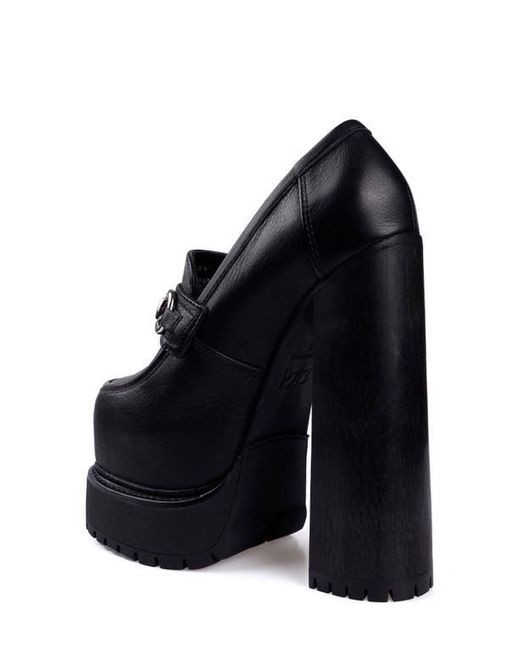 Zigi Black Thai Platform Bit Loafer Pump