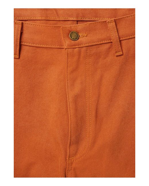 One Of These Days Orange Statesman Double Knee Cotton Pants for men
