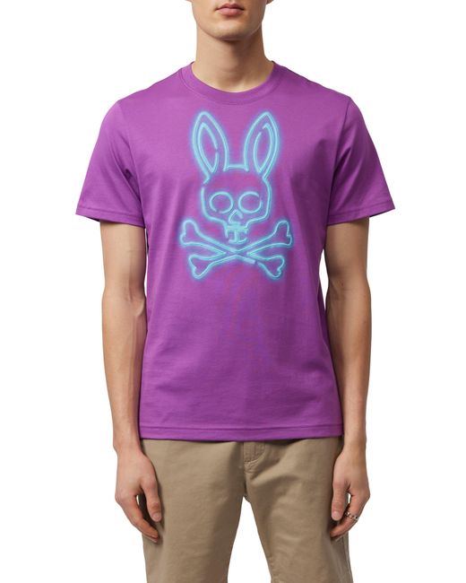 Psycho Bunny Flavin Graphic Tee in Purple for Men Lyst