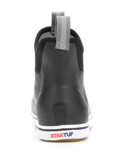 XtraTuf Black 6-Inch Ankle Deck Boot for men