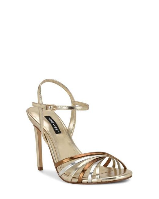 Nine West Metallic Meripen Ankle Strap Sandal