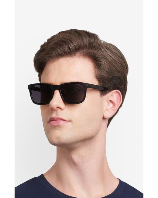 Fossil Blue 56Mm Rectangular Sunglasses for men