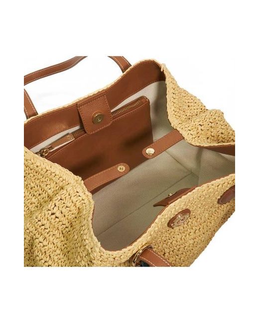 Dune Metallic Devotedly Raffia Satchel