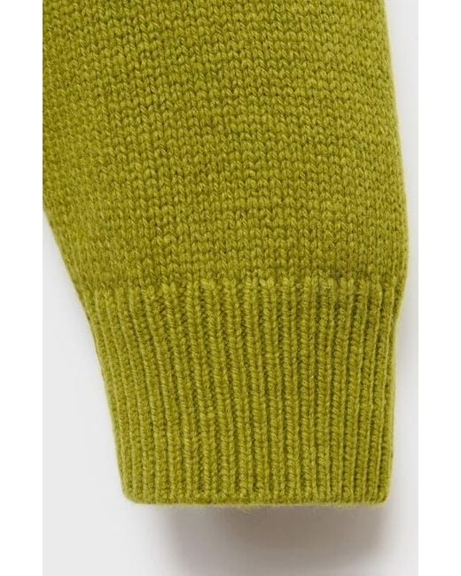 Mango Blue Crewneck Raglan Sleeve Sweater