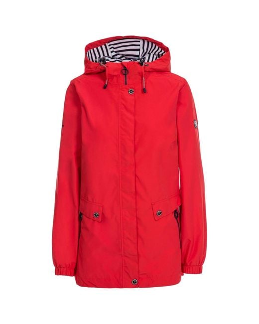 Trespass Red Flourish Waterproof Jacket