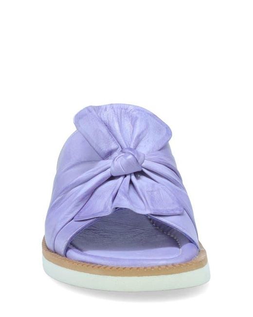 Miz Mooz White Evy Platform Wedge Slide Sandal