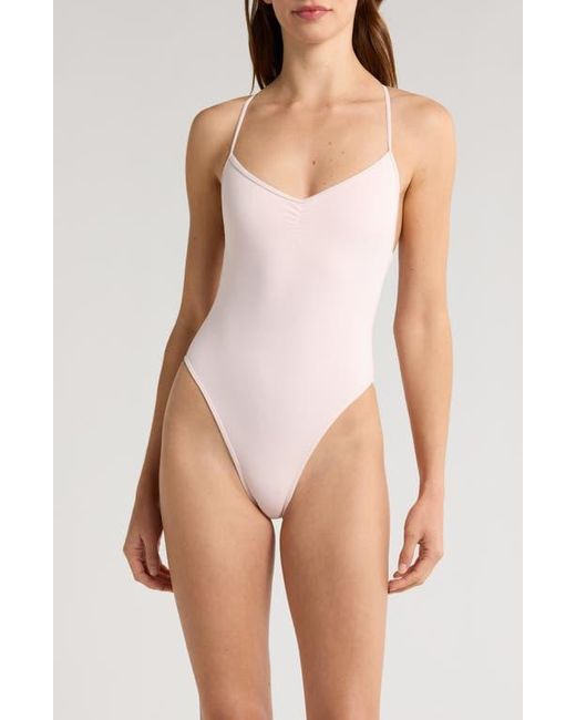 PacSun Pink Maggie Cinched One-Piece Swimsuit