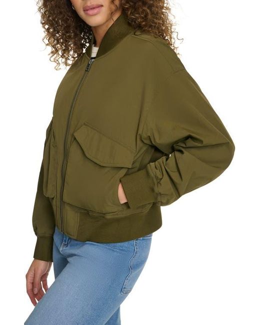 Levi's Green Techy Nylon Bomber Jacket