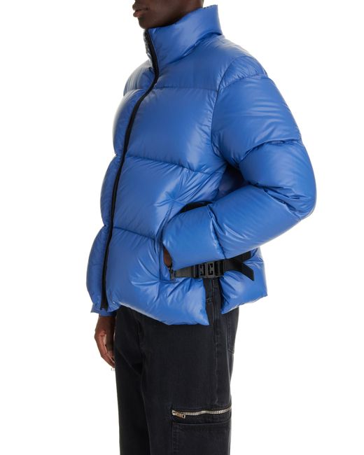 Givenchy Blue 4g Side Buckle Down Puffer Jacket for men