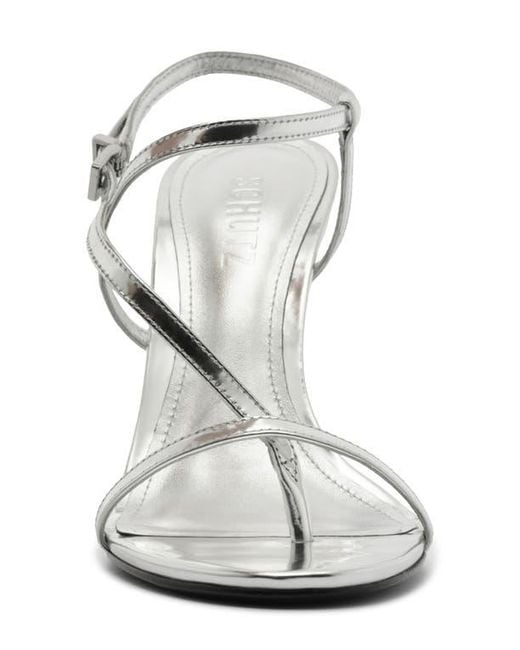 SCHUTZ SHOES White Azure Slingback Sandal