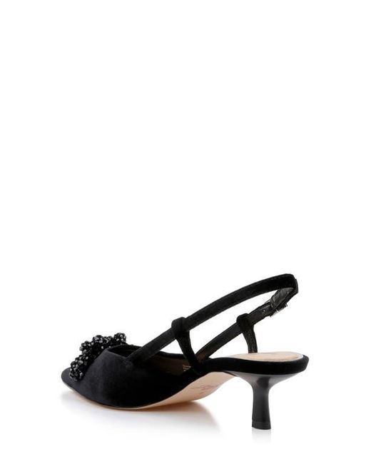 badgley mischka onyx kitten heel pump