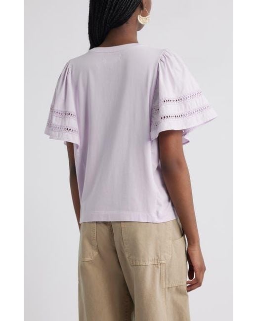 Treasure & Bond White Mixed Media Top