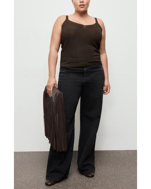 Mango Black Sweater Tank