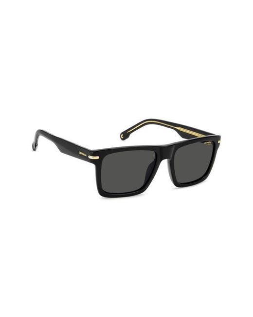 Carrera Black 55Mm Gradient Rectangular Flat Top Sunglasses for men