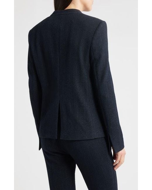 Boss Blue Jemma2 One-Button Blazer