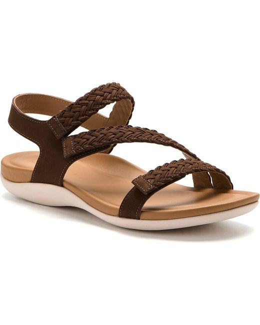 ABEO Brown Oasis Braid Sandal