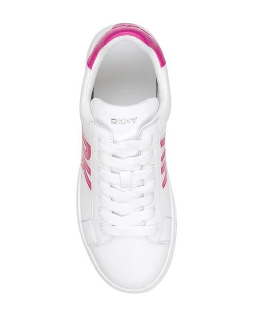 DKNY White Abeni Sneaker