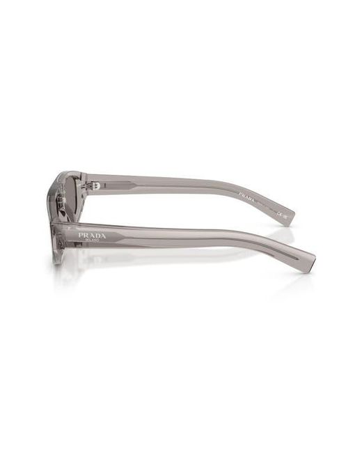 Prada Gray 58Mm Irregular Sunglasses for men