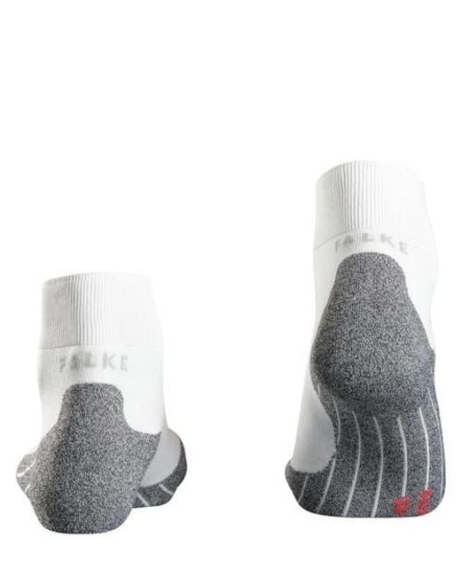 Falke Gray Ru4 Light Performance Running Socks