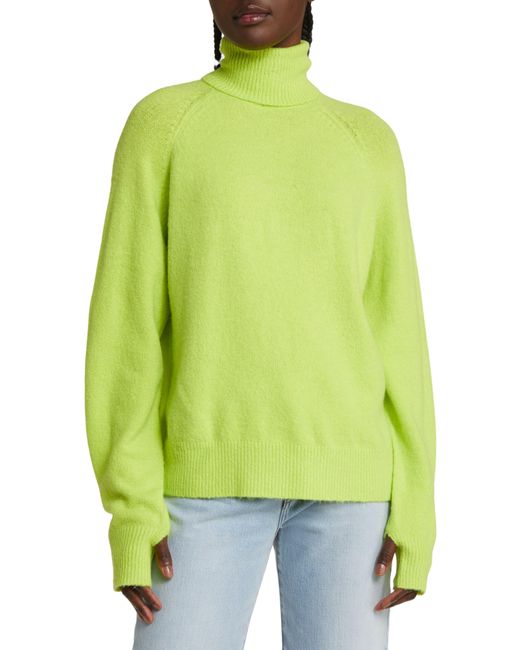 Something New Green Marie Turtleneck Sweater
