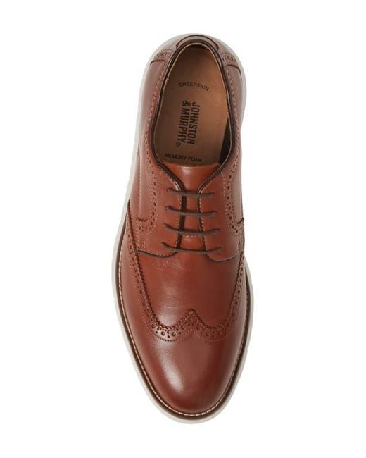 Johnston & Murphy Brown Holden Wingtip for men