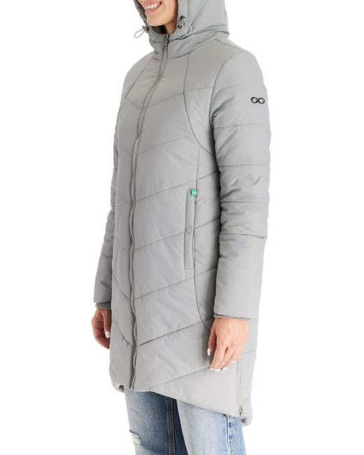 Modern Eternity Gray 3-In-1 Maternity Puffer Jacket