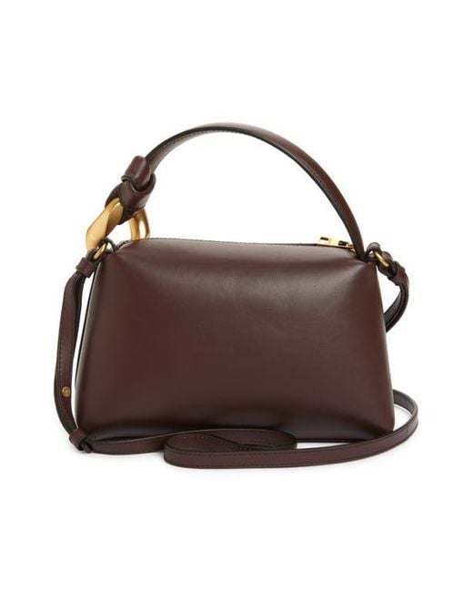J.W. Anderson Brown Small Jwa Corner Leather Top Handle Bag